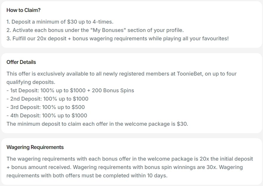 tooniebet-casino-welcome-package-second