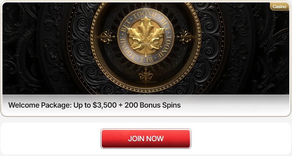 tooniebet-casino-welcome-package